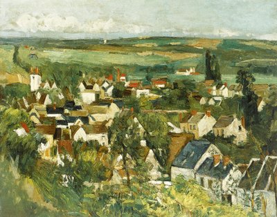 Vista panorámica de Auvers-sur-Oise de Paul Cézanne